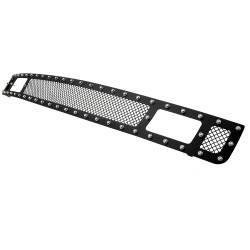 APS - APS Rivet Style Stainless Bumper Grille Black 07-13 Silverado 1500 GR03LEG67H - Image 2