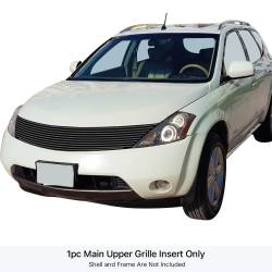 APS - APS GR14HFD85J Stainless Billet Grille Black for 03-08 Nissan Murano - Image 1