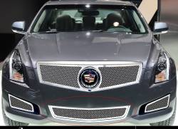 APS - APS GR01GEI53T Wire Mesh Bumper Grille Polish 13-14 Cadillac ATS - Image 1