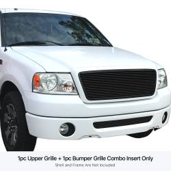 APS - APS Stainless Billet Grille Black 06-08 Ford F150 GR06HGI25J - Image 1
