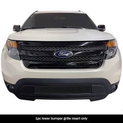 APS - APS GR06GEE59H Wire Mesh Bumper Grille Black 11-15 Ford Explorer - Image 1