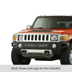 APS - APS GR03FEB46S Stainless Billet Bumper Grille Polish for 06-10 Hummer H3 - Image 1