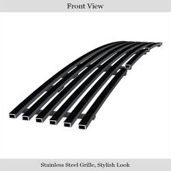 APS - APS GR06FEA90J Stainless Billet Bumper Grille Black for 19-23 Ford Ranger - Image 2