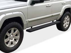 APS - APS IStep 6" Running Boards Black for 06-11 Jeep Commander IB10FAJ5B - Image 1