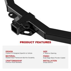 APS - APS HT24CAI81 Class III 2" Trailer Receiver Hitch for Acadia/Traverse - Image 5