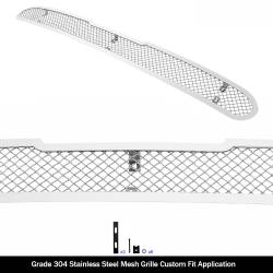 APS - APS Wire Mesh Bumper Grille Polish for 01-04 Toyota Tacoma GR20GED38T - Image 2