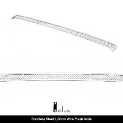 APS - APS Wire Mesh Bumper Grille Polish for 14-21 Toyota Tundra GR20GEI88T - Image 2