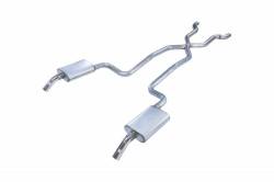 Pypes Performance Exhaust - Pypes SCC10T Crossmember Back w/X-Pipe Exhaust System for 74-81 Corvette C3 - Image 1