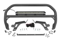 Rough Country Suspension Systems - Rough Country 51156 Front Bumper Nudge Bar w/LEDs Black 21-24 Bronco Sport - Image 1