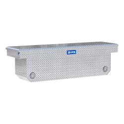 UWS - UWS TBSD-72-A-PB Bright Aluminum 72" Deep Angled Push Button Crossover Tool Box - Image 1