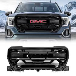 AMERICAN MODIFIED - AMERICAN MODIFIED AMGMAA00111 Armor Grille w/Emblem Base/Camera Glossy Black - Image 1