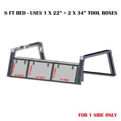 Black Horse Off Road - Black Horse Off Road CSURHD8BTX1 Base K2 Rack w/Tool Box - Image 1