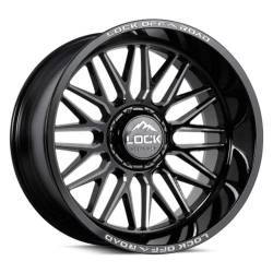 Lock Off-Road - Lock Off-Road APEX-2121GBM LE04 Apex 20x10 5x5.0/5.5 -18mm Gloss Black/Milled - Image 1
