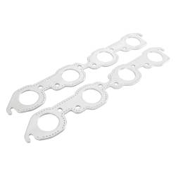 Mr Gasket - Mr Gasket 7407G Aluminum Exhaust Gasket Round Port for Chevy Big Block - Image 2