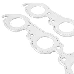 Mr Gasket - Mr Gasket 7407G Aluminum Exhaust Gasket Round Port for Chevy Big Block - Image 4