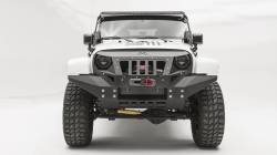 Fab Fours - Fab Fours GR1010-1 Grumper Grill/Front Bumper for 07-18 Wrangler JK - Image 3