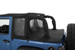 Bestop - Bestop 53903-17 Halftop Soft Top Black for 18-26 Jeep Wrangler JL 2DR - Image 3