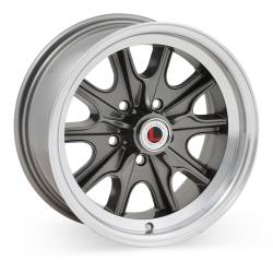 Legendary Wheels - Legendary Wheels LW90-50754B 15x7 5x4.5 7mm Charcoal/Machined - Image 1