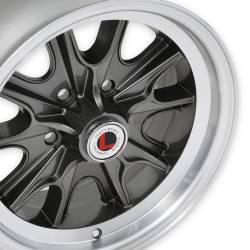 Legendary Wheels - Legendary Wheels LW90-50754B 15x7 5x4.5 7mm Charcoal/Machined - Image 5