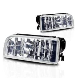 Winjet - Winjet CFWJ-0079-C Clear Fog Lights for 92-98 BMW 3 Series E36/M3 - Image 1