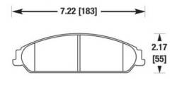 Baer Brake Systems - BAER Brakes D1058 Front Disc Brake Pad Set for Dodge - Image 3
