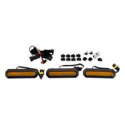 IAG Performance - IAG Performance IAG-BDY-F3035 I-Line 3pc Amber Grille Light Kit - Image 2