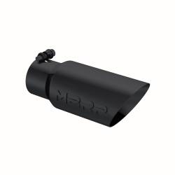 MBRP Exhaust - MBRP Exhaust T5156BLK Blk T304 SS 3" In Dual Wall Angle Cut 4" Outlet Tip - Image 1