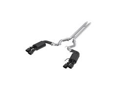 MBRP Exhaust - MBRP Exhaust S7205BLK Blk 3" Cat-Back Dual Rear Exit w/Muffler 18-23 Mustang GT - Image 1