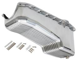 Trans-Dapt Performance - Trans-Dapt 9004 Finned Alu. OEM Oil Pan 4 Qt Capacity 55-79 SB Chevy 283/350 - Image 1
