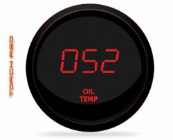 Intellitronix - Intellitronix M9108R LED Digital Oil Temp Gauge 2-1/16" 50 To 250 Black Red - Image 1
