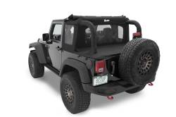 Bestop - Bestop 53900-35 Halftop Soft Top Black Diamond for 07-18 Jeep Wrangler JK 2DR - Image 4