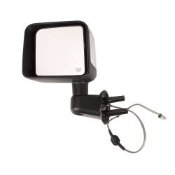 Omix - Omix 112039.33 Left Power Heated Chrome Cover Door Mirror 14 Jeep Wrangler JK - Image 1