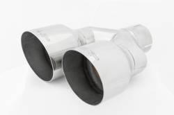 MBRP Exhaust - MBRP Exhaust T5177 T304 SS 2.5" Inlet Single Wall Angle Cut Dual 4" Outlet Tip - Image 2