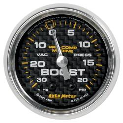 AutoMeter - AutoMeter 200774-40 Marine Mechanical Vacuum/Boost Gauge 2-1/16" 20PSI - Image 1