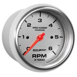 AutoMeter - AutoMeter 200752-33 Marine Tachometer Silver 0-6000RPM 3-3/8" - Image 3