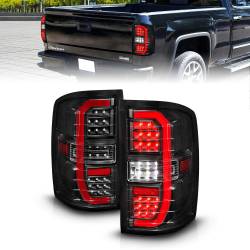 Anzo USA - Anzo USA 311464 LED Taillight Assembly Smoked Lens for 14-18 Silverado 1500 - Image 1