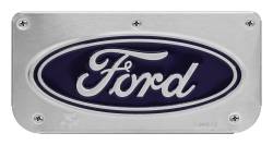 Gatorback - Gatorback Replacement 12" Mud Flap Plate Stainless Ford Oval Logo GB766432 - Image 1