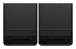 Gatorback - Gatorback 19"x24" Rear Dually Black Mud Flaps for RAM Text Logo GB1924RTA - Image 1