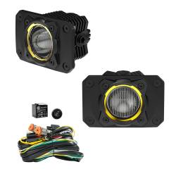 KC Hilites - KC HiLiTES 521 1 LED 2-Light Flush Mount Kit Rear Ext Wiring Harness Spread Beam - Image 4