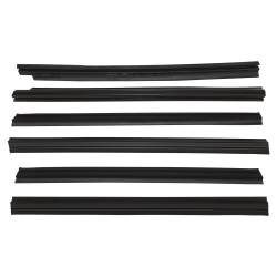 Crown Automotive Jeep Replacement - Crown Automotive 55235404MK Door Glass Weatherstrip Kit for 84-96 Cherokee XJ - Image 1