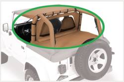 Pavement Ends - Pavement Ends 41423-35 Black Diamond Cab Curtain for 03-06 Jeep Wrangler TJ - Image 1