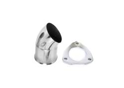 Granatelli Motor Sports - Granatelli Motorsports 307525-S 2.5" 63mm Turn Down w/3-Bolt Flange & Gasket - Image 1