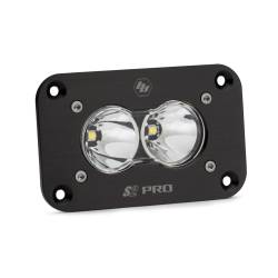 Baja Designs - Baja Designs 481001 S2 Pro Black Flush Mount LED Auxiliary Light Pod - Image 1