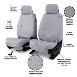Seat Saver - Seat Saver SS3479PCCH Polycotton SeatSaver Front Row Seat Covers Charcoal - Image 2