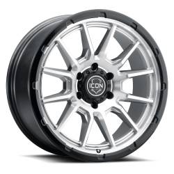 ICON Alloys - ICON Alloys 8320905556SMGB CAJON SILVER MACH GB LIP 20x9 5x150 16MM 5.625" BS - Image 1