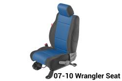 Diver Down - Diver Down 14167-2045 Seat Cover for 13-18 Jeep Wrangler JK Blue Neoprene Pair - Image 2