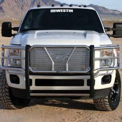 Westin - Westin 57-2370 HDX Stainless Grille Guard for 11-15 Ford Super Duty F250/F350 - Image 2