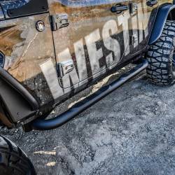 Westin - Westin 23-4065 Black Textured E-Series 3" Nerf Bars for 18-25 Wrangler JL 4DR - Image 2