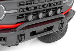 Rough Country Suspension Systems - Rough Country 51136 Black Front Bumper Bull Bar w/LED for 21-24 Ford Bronco - Image 6