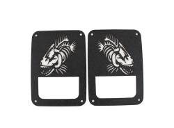 Fishbone Offroad - Fishbone Offroad FB31043 Taillight Covers Black Textured for 07-18 Wrangler JK - Image 5